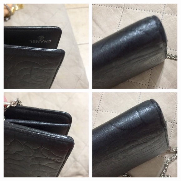 ❌❌CHANEL CC Logo Lamb Skin Wallet/Crossbody Bag 💼 - Picture 12 of 15